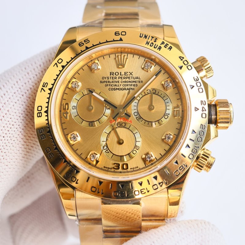 Rolex Daytona Rose Gold Chronograph Watch view