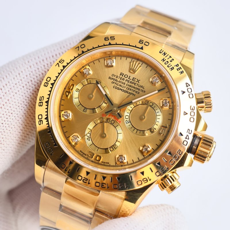 Rolex Daytona Rose Gold Chronograph Watch view
