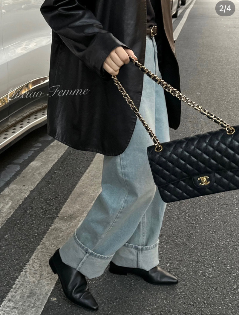 Chanel Classic Quilted Flap Bag Black view