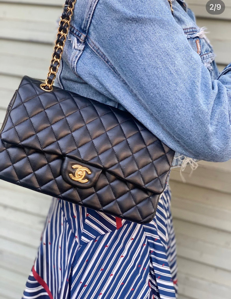 Chanel Classic Quilted Flap Bag Black view