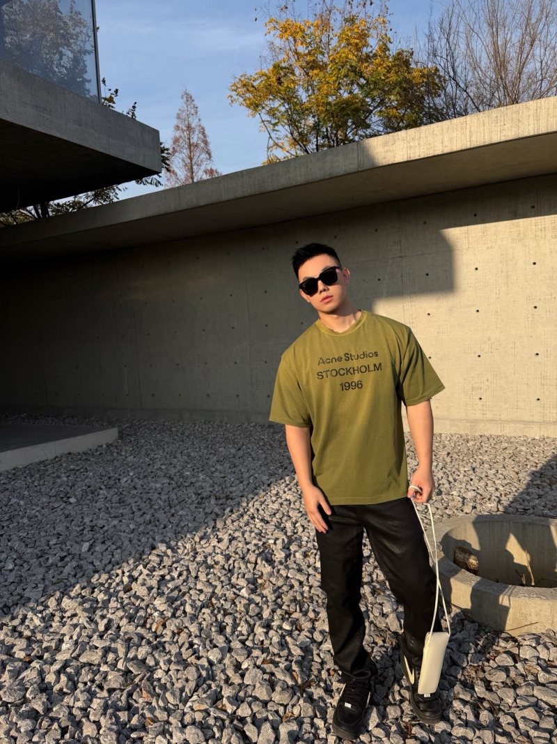 Acne Studios Stockholm 1996 T-Shirt Olive view