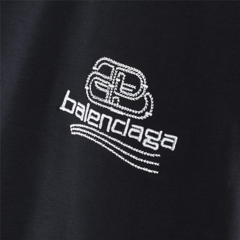 Balenciaga Black Logo Short Sleeve T-Shirt view