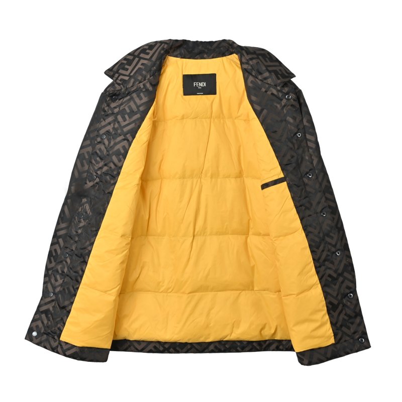 Fendi FF Monogram Down Jacket Black view