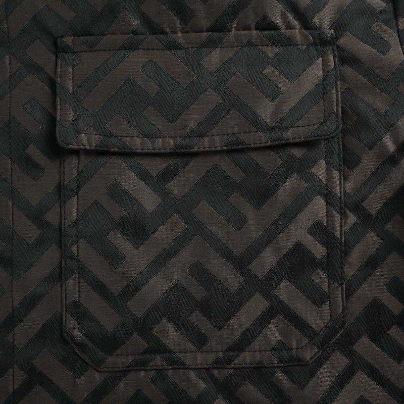 Fendi FF Monogram Down Jacket Black view