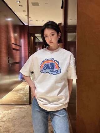 White Graphic Logo Short Sleeve T-Shirt view 6