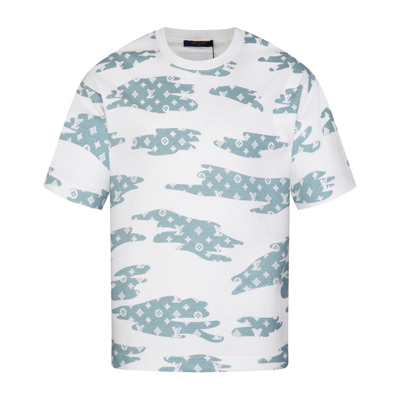 Louis Vuitton Monogram Cloud Print Short Sleeve T-Shirt White