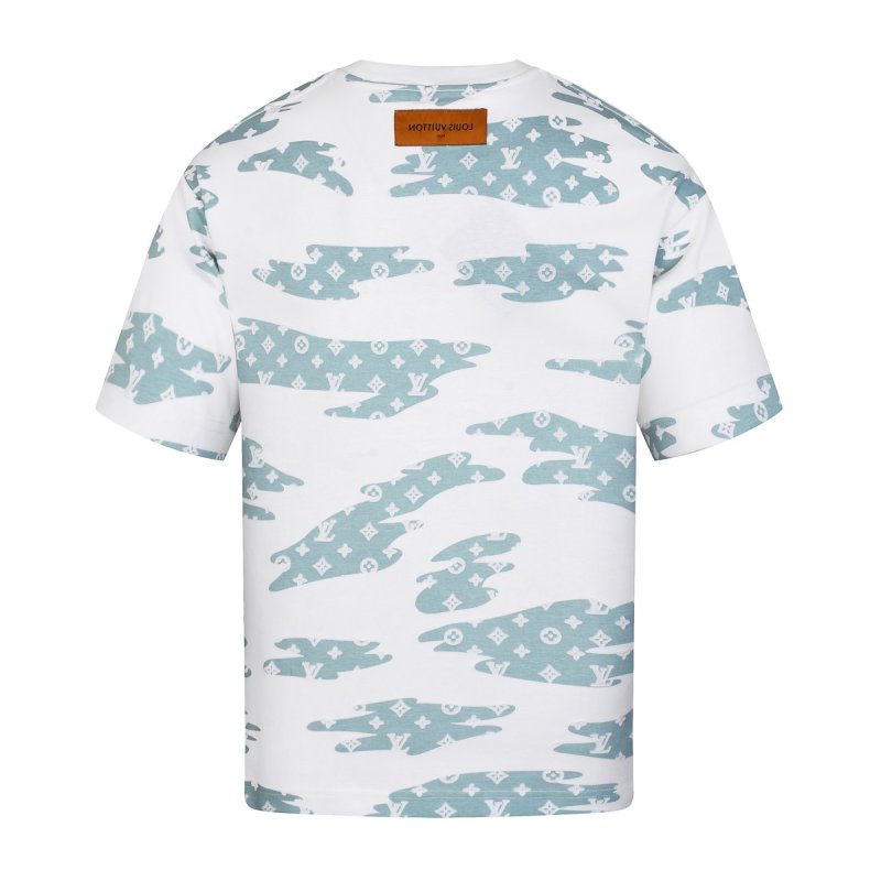 Louis Vuitton Monogram Cloud Print Short Sleeve T-Shirt White view