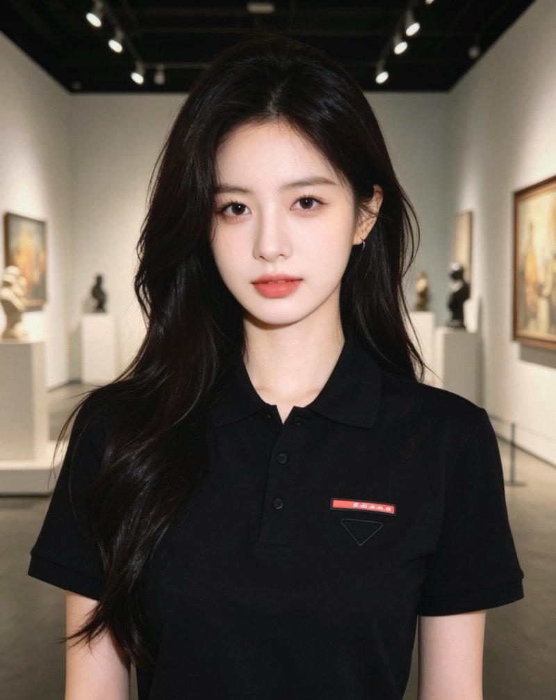 Prada Black Short Sleeve Polo Shirt view
