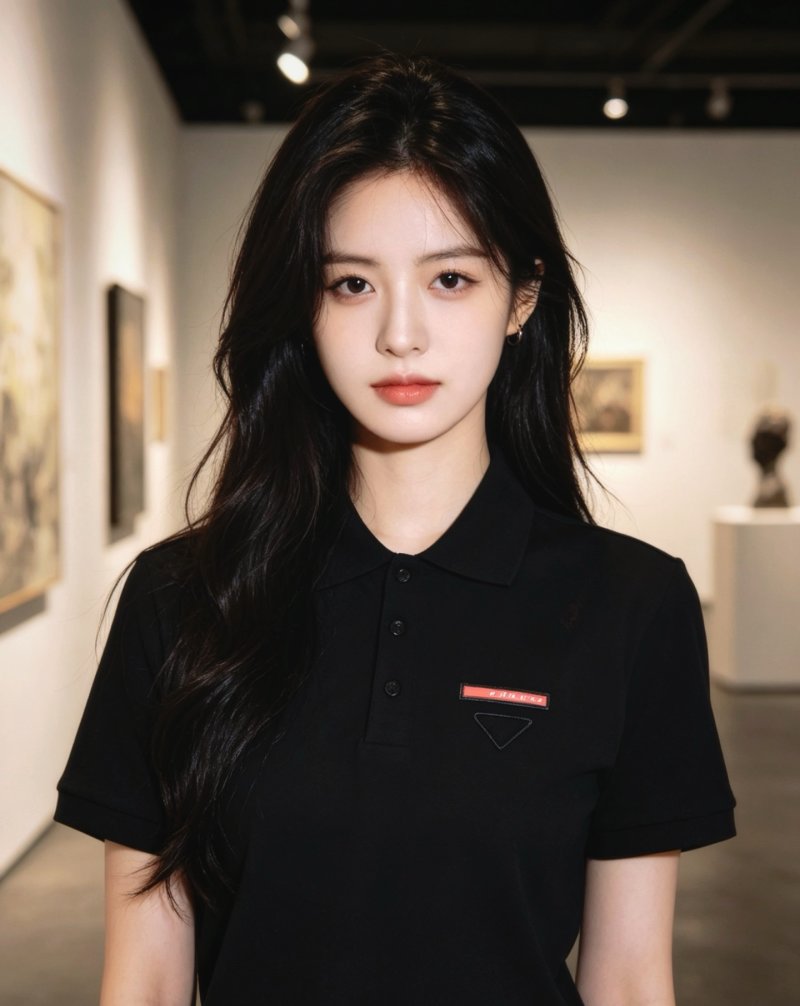 Prada Black Short Sleeve Polo Shirt view
