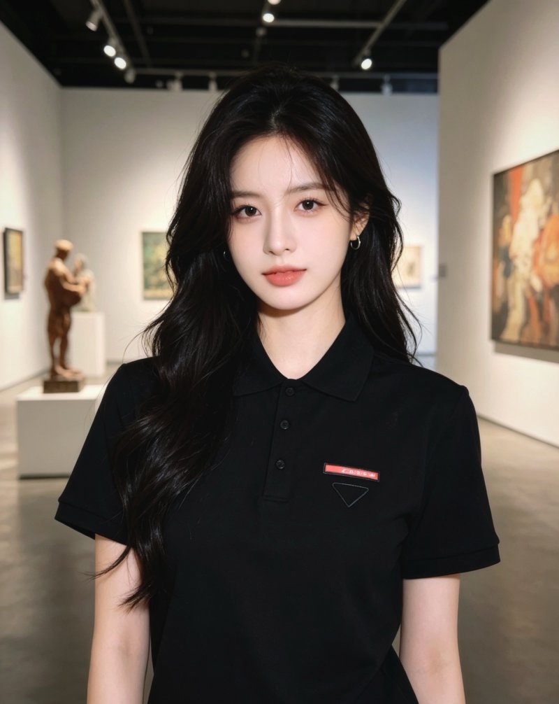 Prada Black Short Sleeve Polo Shirt view