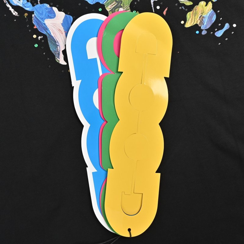 Black Graphic Print Short Sleeve T-Shirt with Colorful Logo view