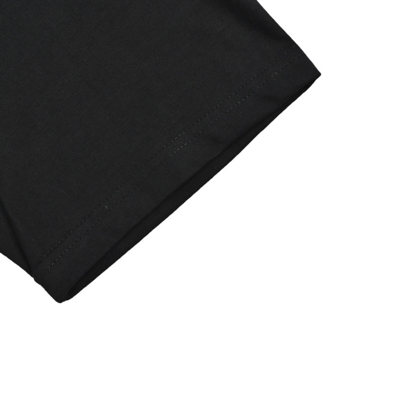 Black Graphic Print Short Sleeve T-Shirt with Colorful Logo view