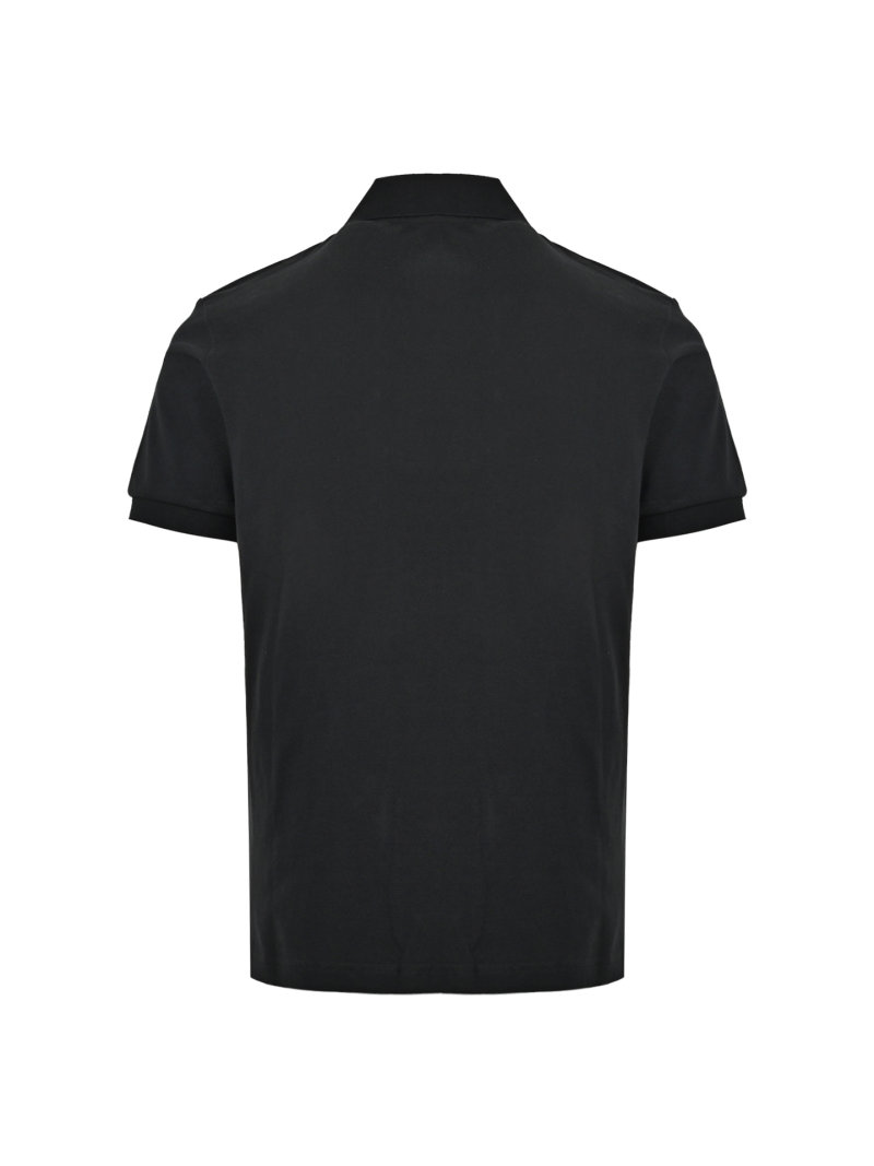 Moncler Black Short Sleeve Polo Shirt view