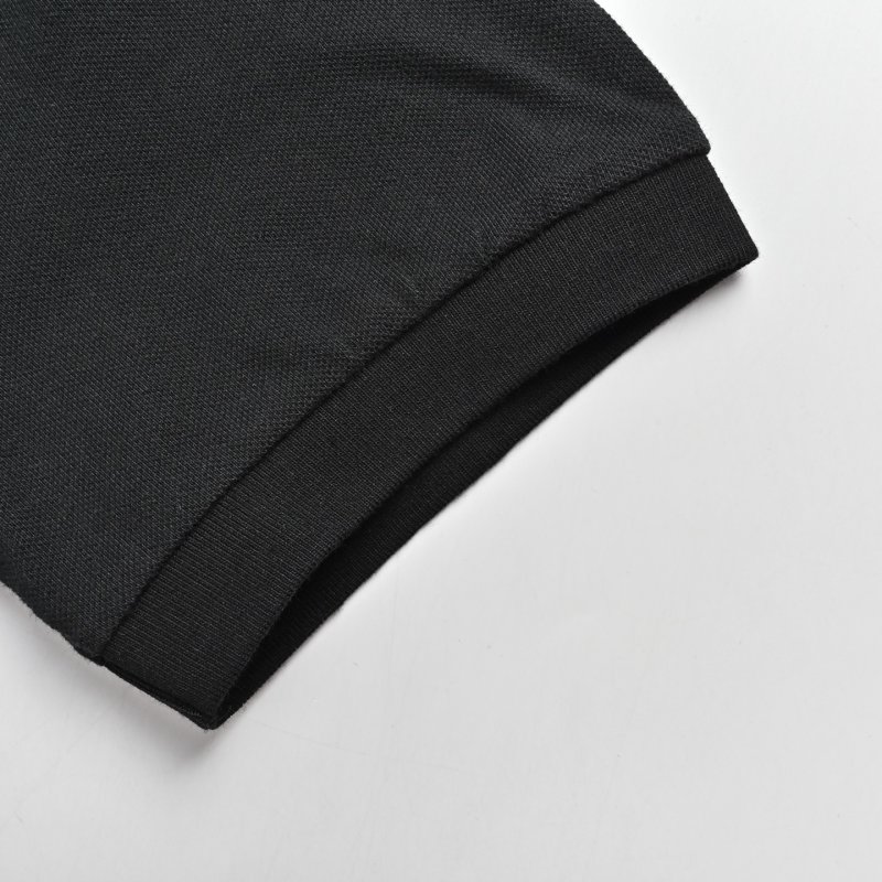 Moncler Black Short Sleeve Polo Shirt view