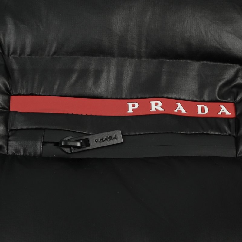 Prada Linea Rossa Black Down Puffer Vest view