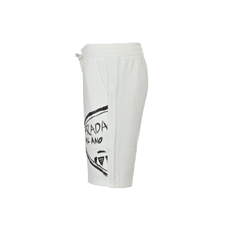 Prada White Logo Shorts view