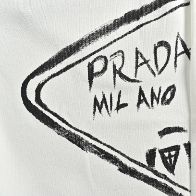 Prada White Logo Shorts view