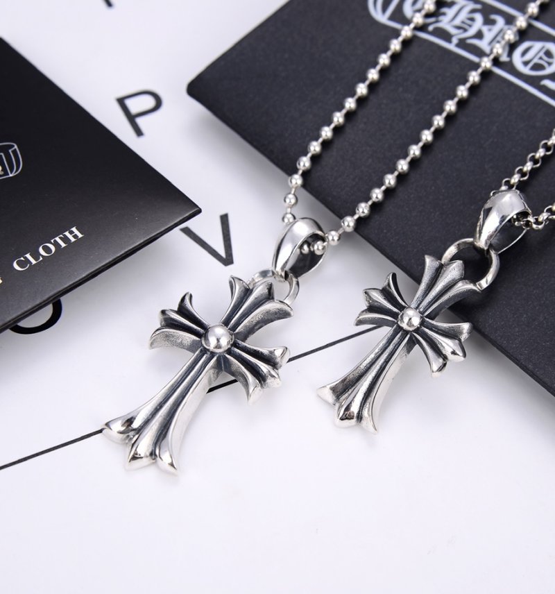 Chrome Hearts Classic Cross Pendant Necklace Silver view