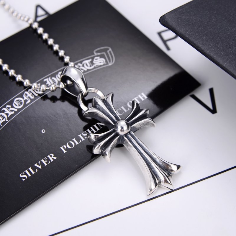 Chrome Hearts Classic Cross Pendant Necklace Silver view