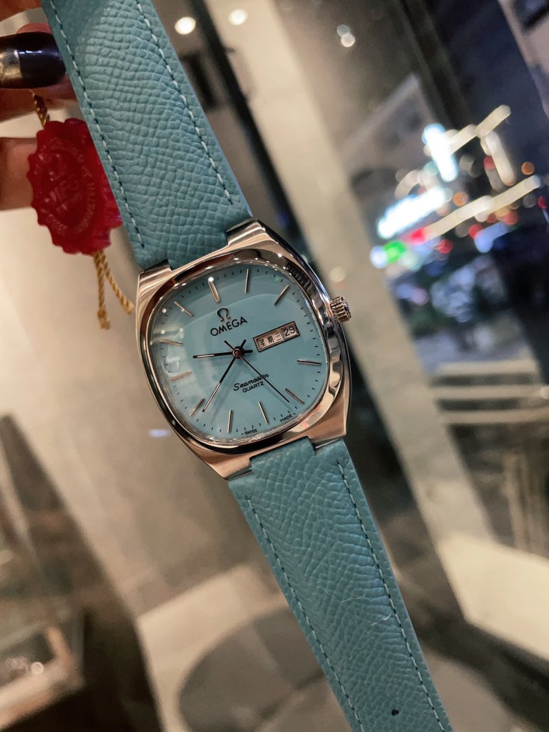 Omega Seamaster Aqua Dial Day-Date Watch
