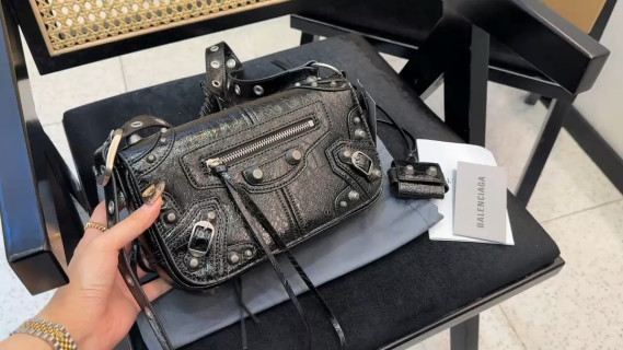 Balenciaga Classic City Bag Black Leather Studs