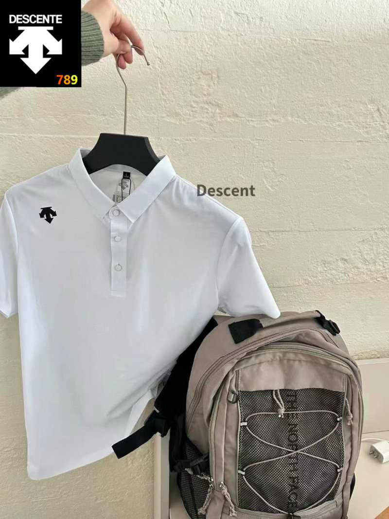 Descente Classic Polo Short Sleeve White view