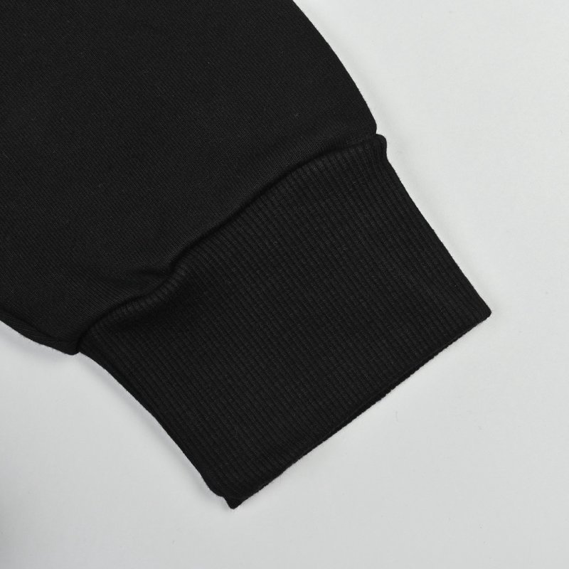 Burberry Black Hoodie with Checkered Logo Print view