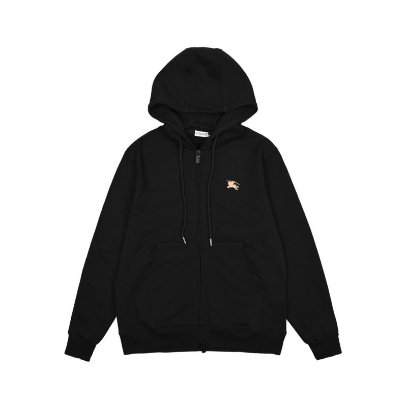 Burberry Black Hoodie with Checkered Logo Print view