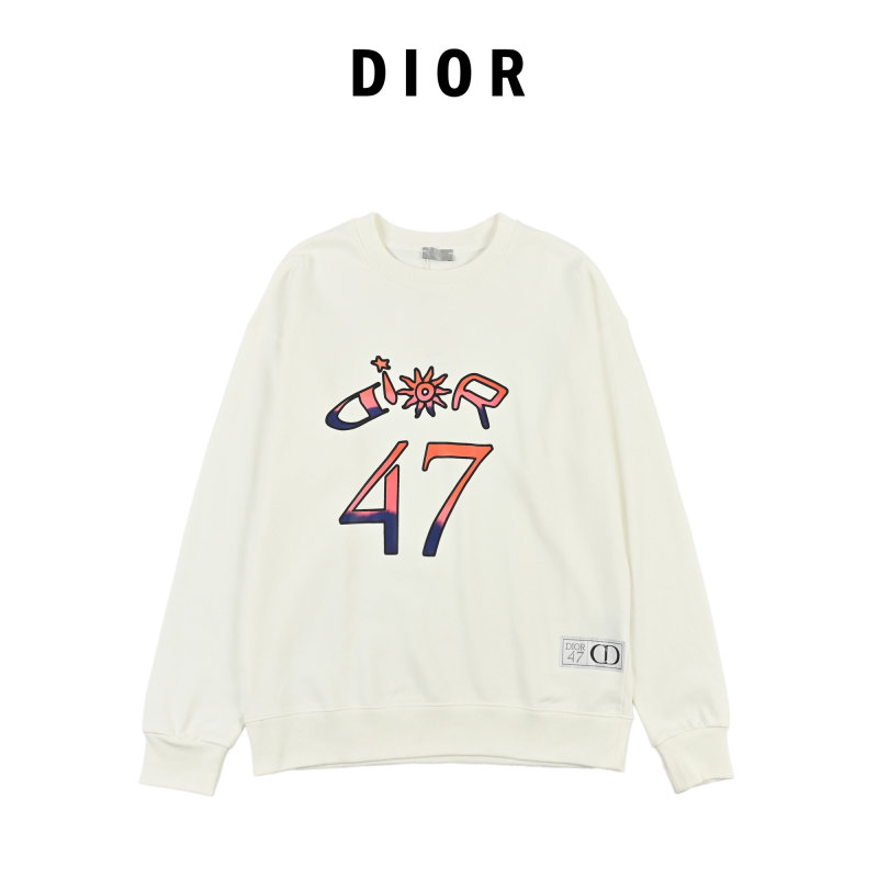 Cream Graphic Number 47 Sweatshirt view