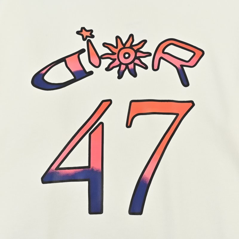 Cream Graphic Number 47 Sweatshirt view