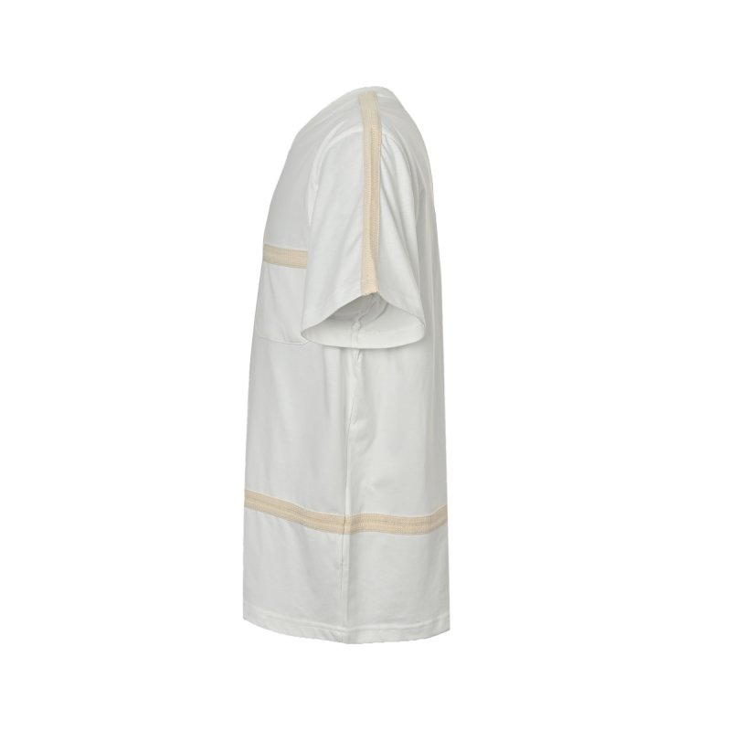 Essentials White Short-Sleeve T-Shirt with Chest Stripe view