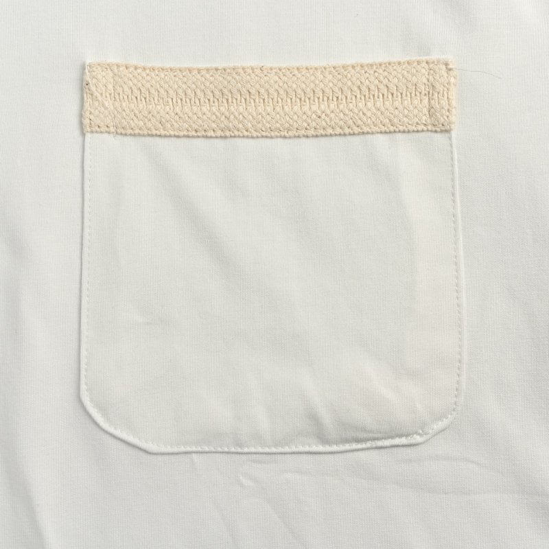 Essentials White Short-Sleeve T-Shirt with Chest Stripe view