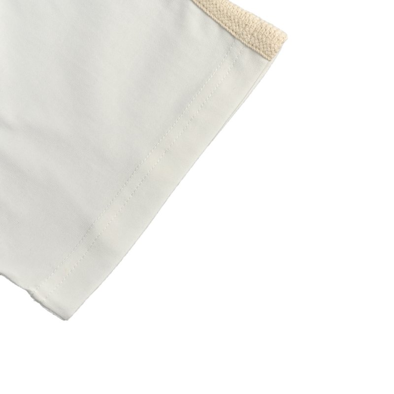 Essentials White Short-Sleeve T-Shirt with Chest Stripe view