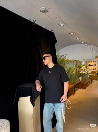 Essentials Black Logo Short Sleeve T-Shirt view 4