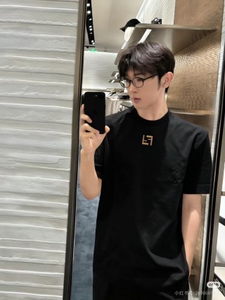 Essentials Black Logo Short Sleeve T-Shirt view 5