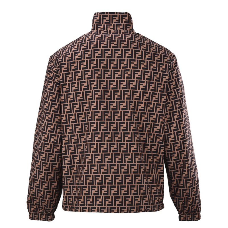 Fendi Monogram Zip Jacket Navy & Tan view