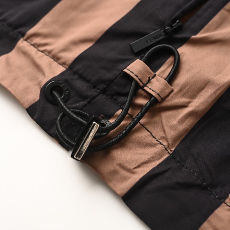 Fendi Monogram Zip Jacket Navy & Tan view