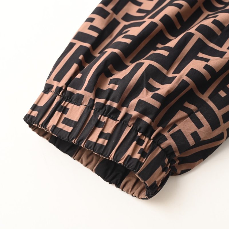 Fendi Monogram Zip Jacket Navy & Tan view