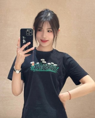 Black Graphic Print Short Sleeve T-Shirt view 9