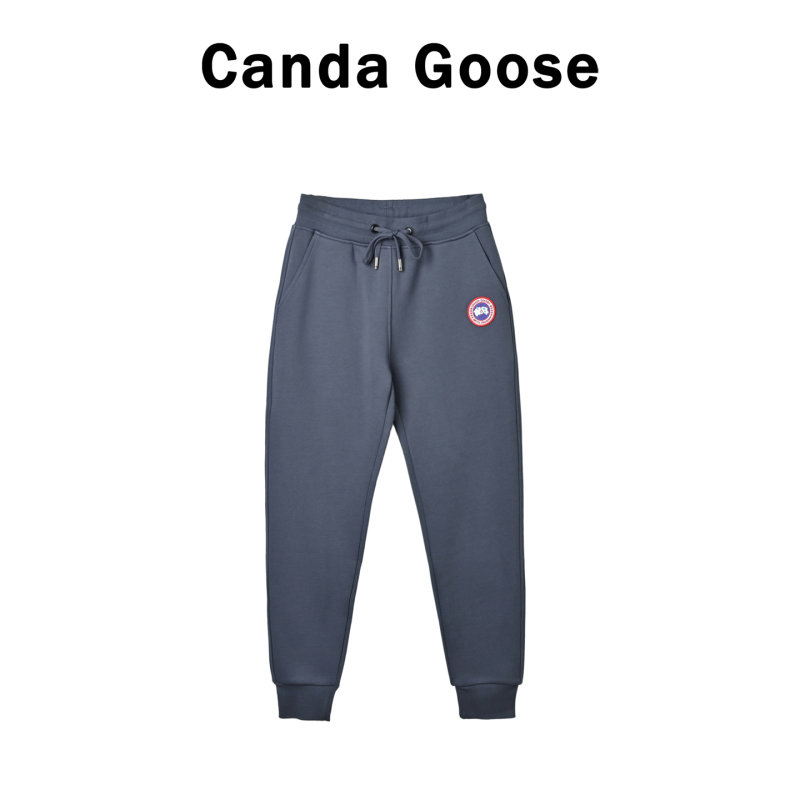 Canada Goose Charcoal Grey Joggers with Crest Logo view