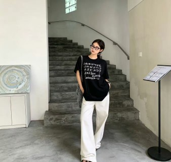 Maison Margiela Black Graffiti Logo T-Shirt view 3