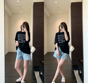 Maison Margiela Black Graffiti Logo T-Shirt view 5