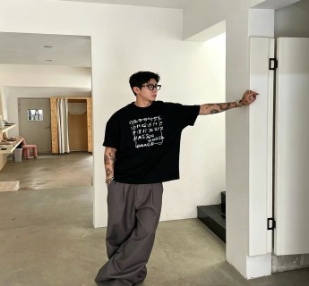 Maison Margiela Black Graffiti Logo T-Shirt view 6