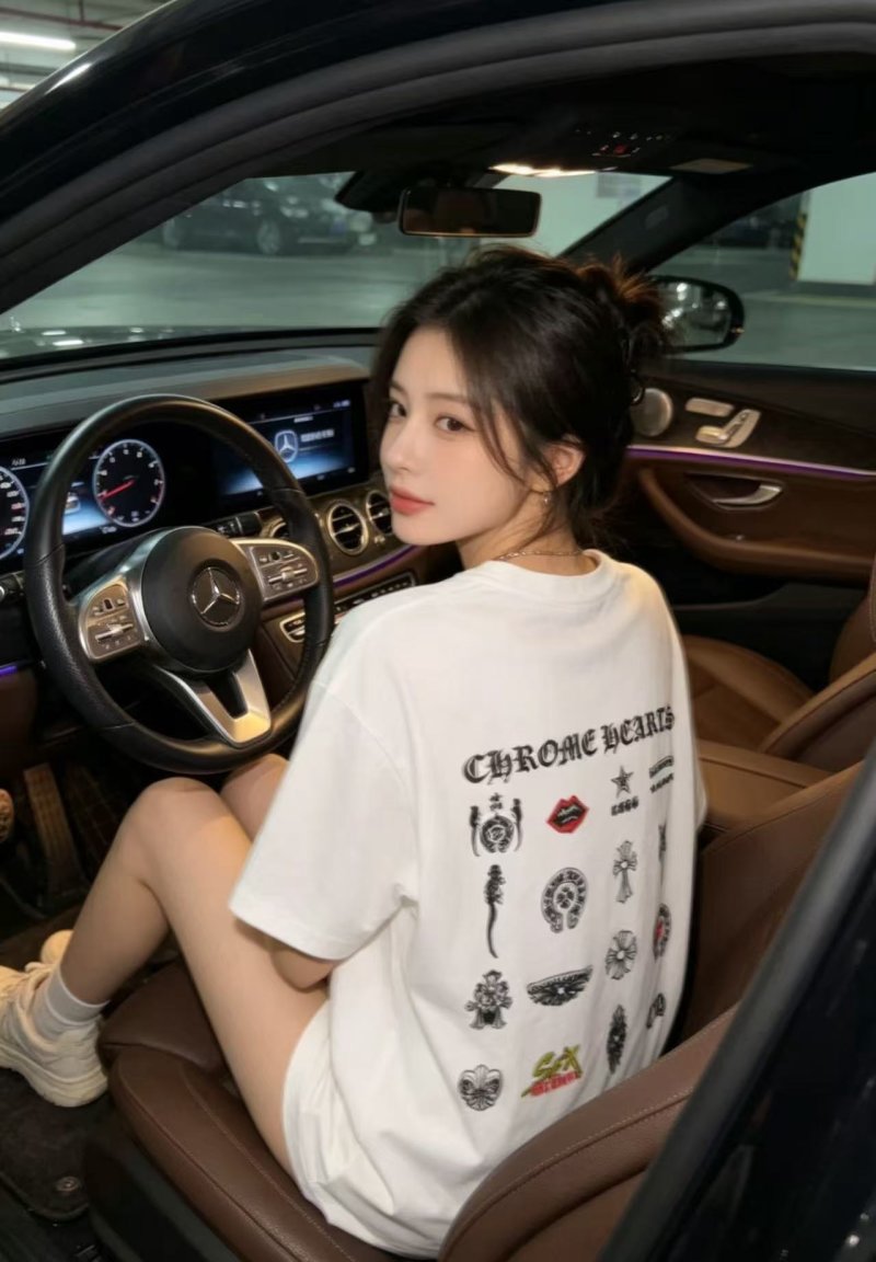Chrome Hearts Symbol Print White T-Shirt view