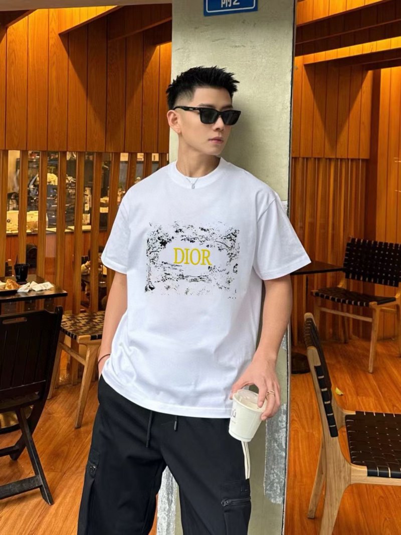 Dior White Graphic Logo T-Shirt