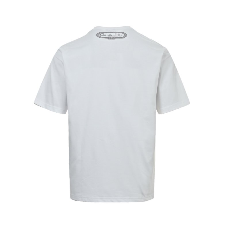White Graphic Horse T-Shirt with Celestial Design view