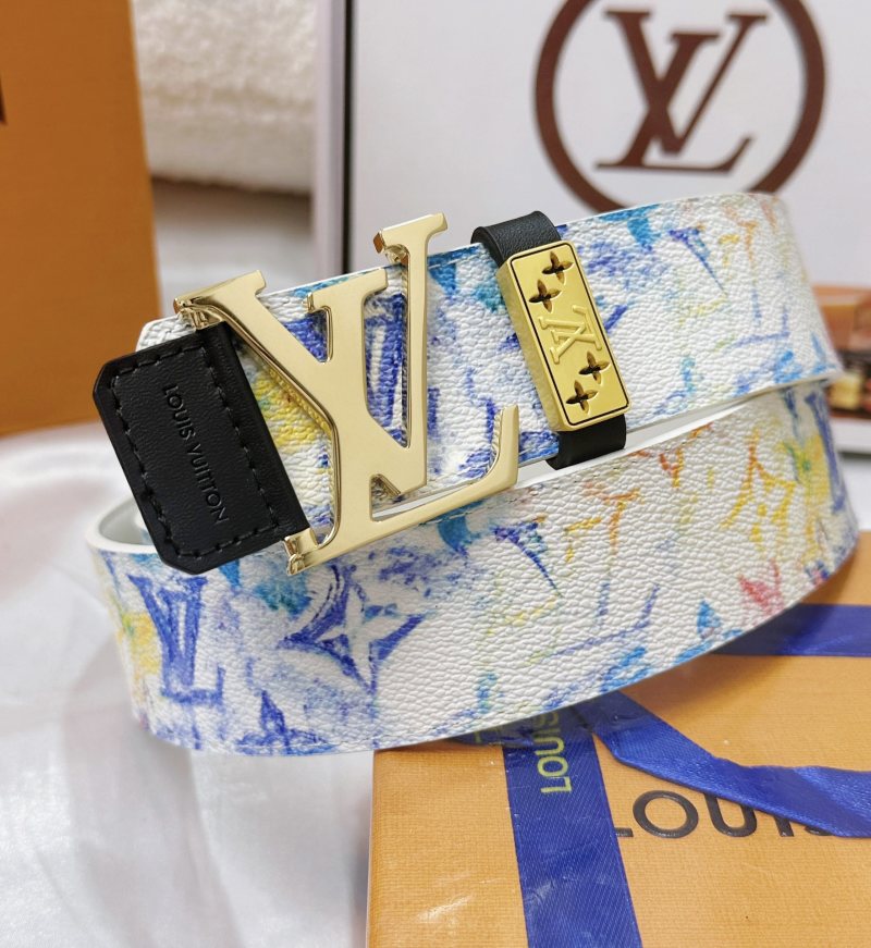 Louis Vuitton Monogram Canvas LV Buckle Belt - Multicolor