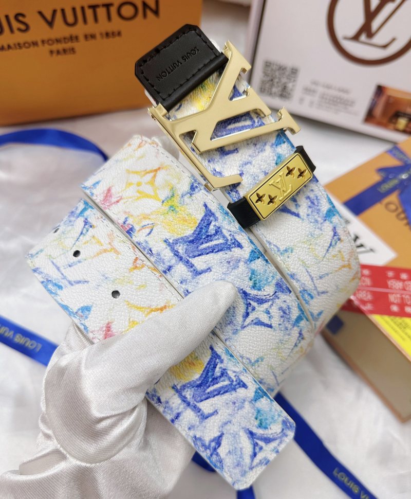 Louis Vuitton Monogram Canvas LV Buckle Belt - Multicolor view
