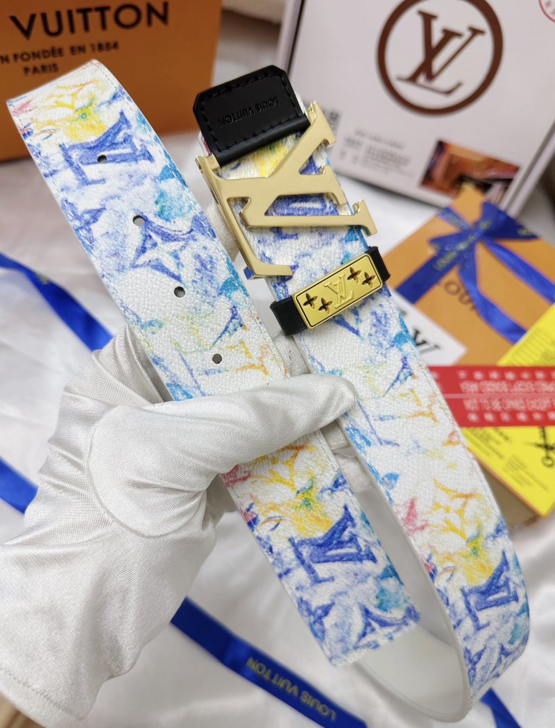 Louis Vuitton Monogram Canvas LV Buckle Belt - Multicolor view