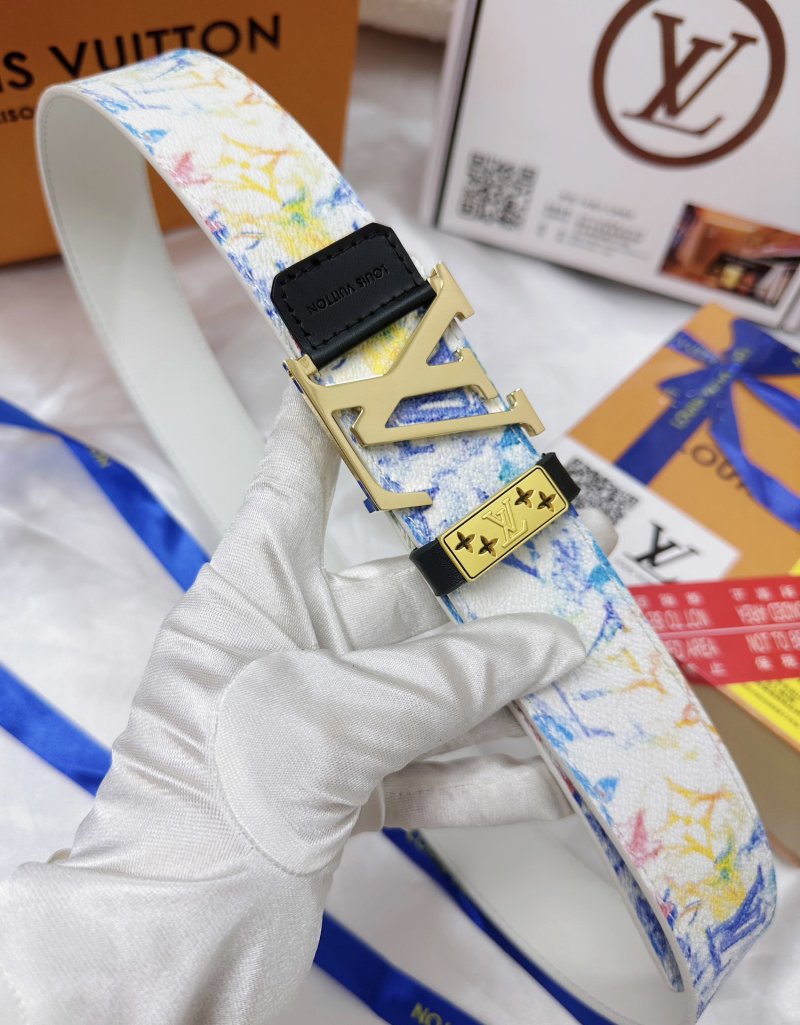 Louis Vuitton Monogram Canvas LV Buckle Belt - Multicolor view